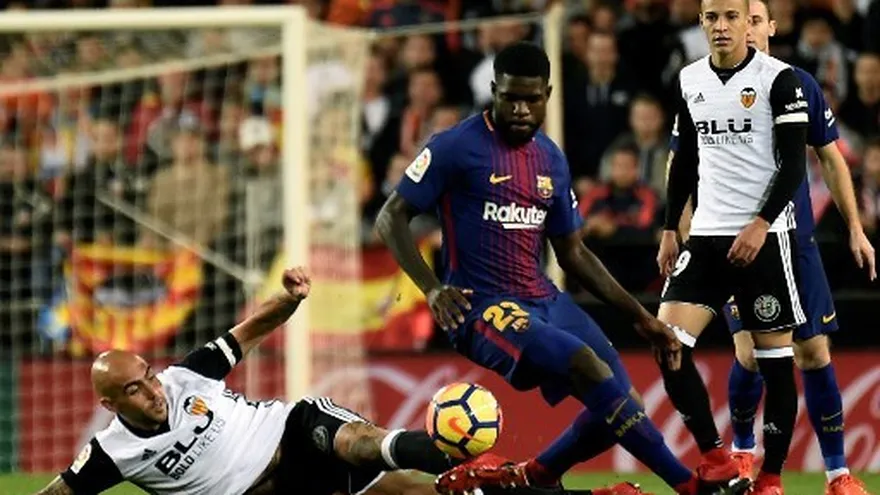 Umtiti (del Barcelona) será baja dos meses por lesión | AFP
