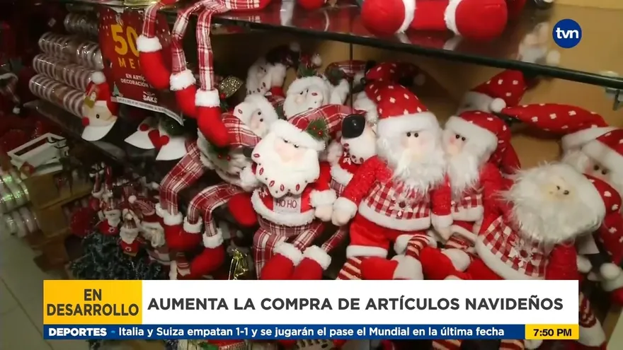 Compras de artículos navideños aumentan