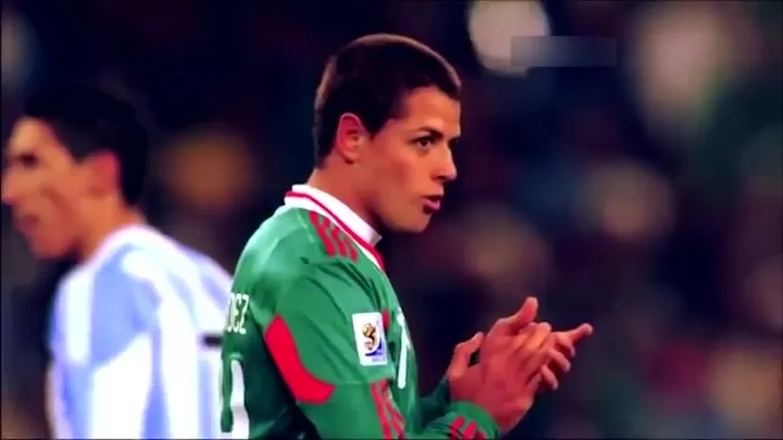 "Chicharito" Hernández del ataque mexicano