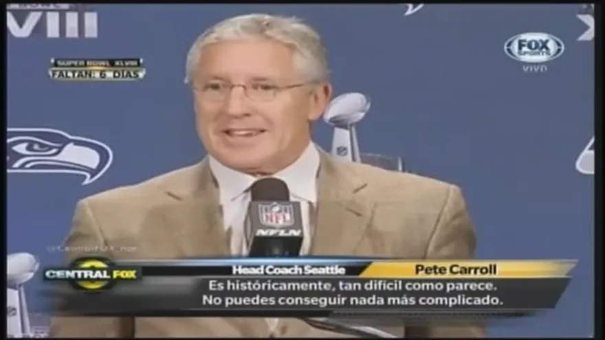 Conferencia de prensa del equipo Seahawks