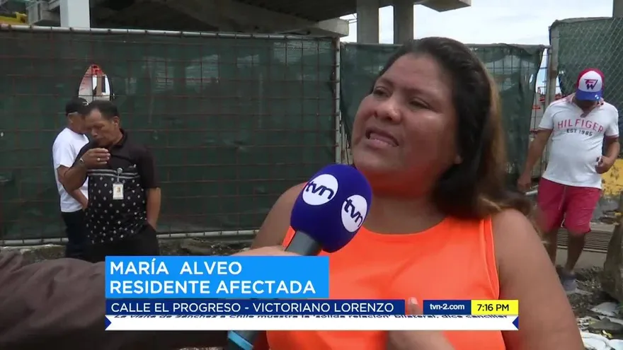 Residentes de San Miguelito denuncian inundación a causa de la Línea 2 del Metro