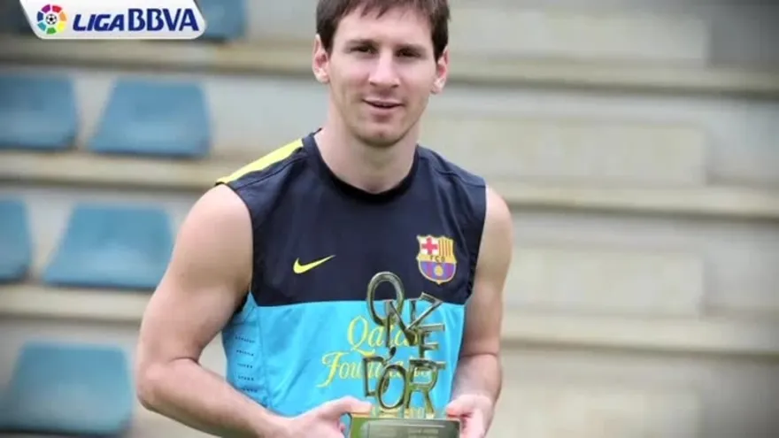 Messi recibe el premio Once de Oro por tercera vez