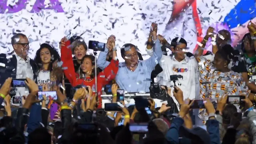 Gustavo Petro fue el gran vencedor en las elecciones de Colombia.