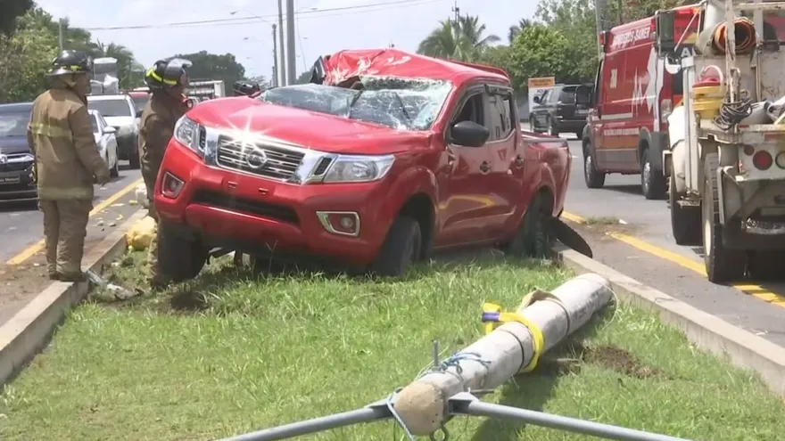 Mujer resulta con lesiones tras sufrir accidente de tránsito en Bugaba