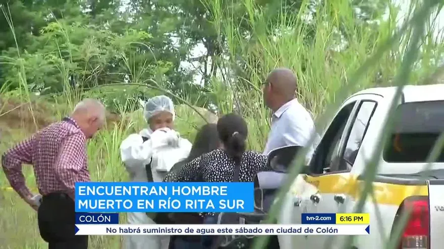 Hallan hombre muerto en Río Rita Sur, Colón