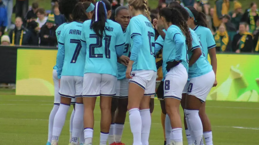 Jugadoras de la Selección Femenina de Panamá reunidas