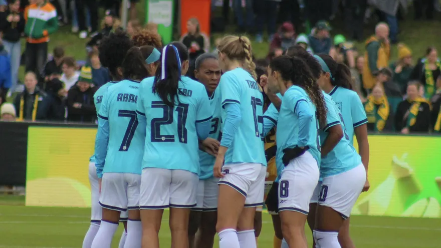 Jugadoras de la Selección Femenina de Panamá reunidas