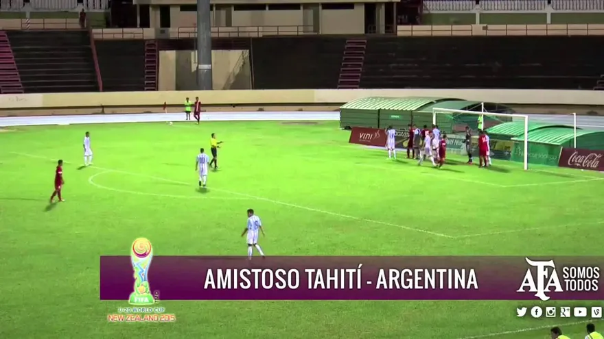 Selección Sub-20 de Argentina perdió contra Tahití