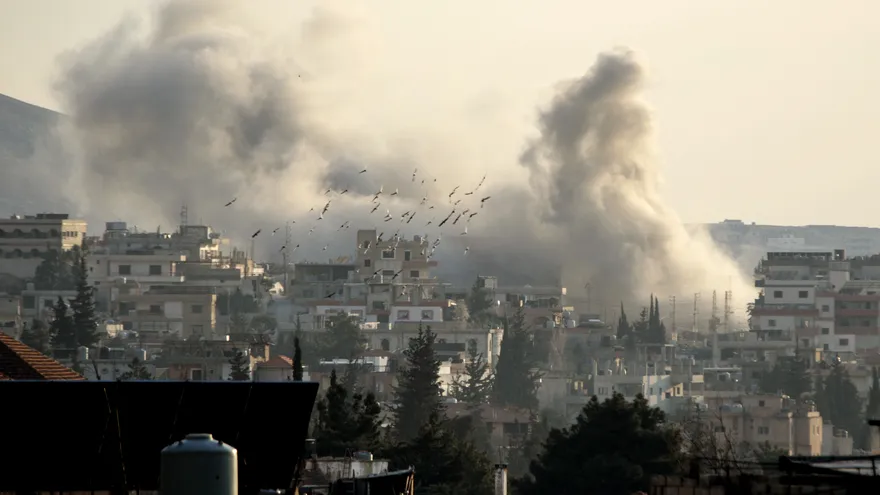 La ciudad de Baalbeck en el valle de Bekaa en el Líbano, Irán bajo ataque