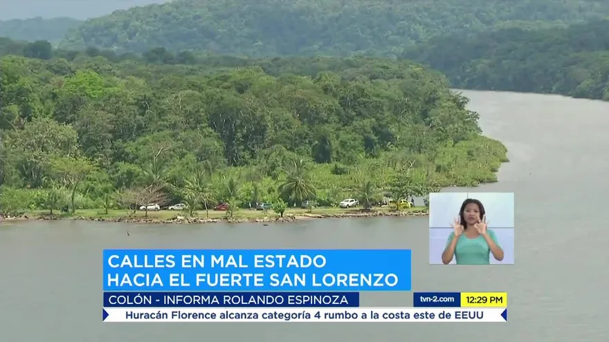 Mal estado de calles hacia el Fuerte San Lorenzo