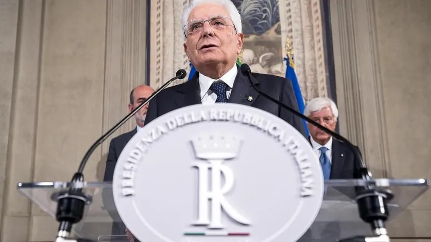 El presidente de la República italiana, Sergio Mattarella.