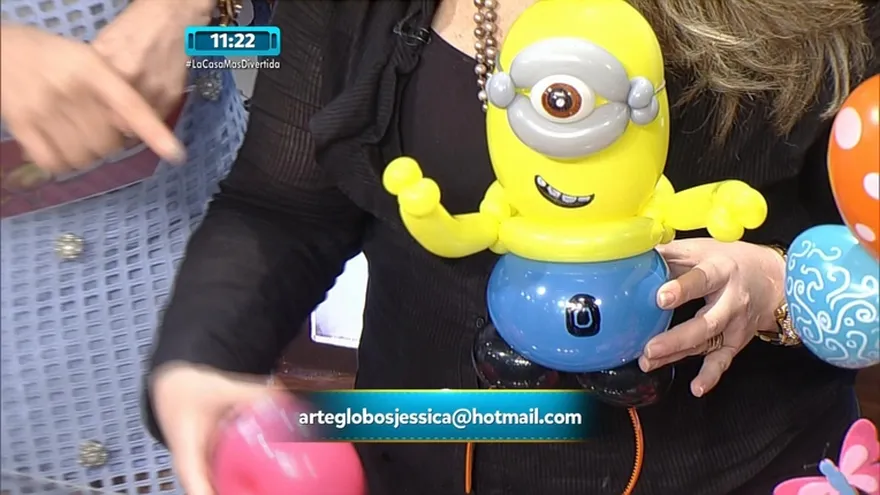 Decoración artística con globos