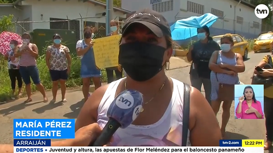 Moradores de La Cascada en Arraiján protestan por falta de suministro de agua potable