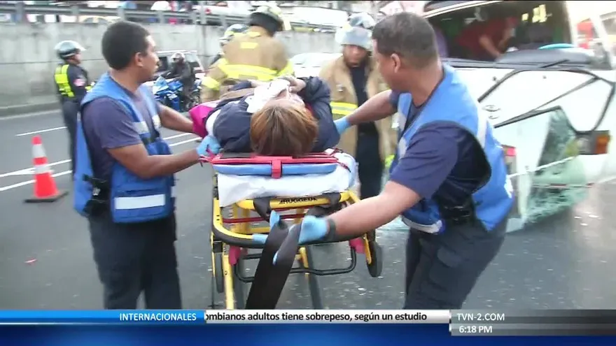 Se registra accidente en la Avenida Omar Torrijos
