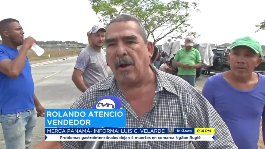 Productores protestan en Merca Panamá