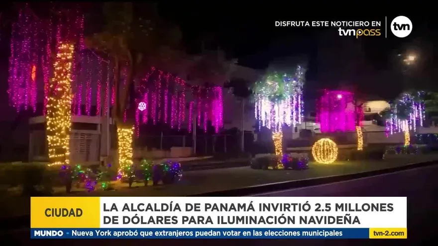 Municipio de Panamá invierte más de $2 millones en luces navideñas