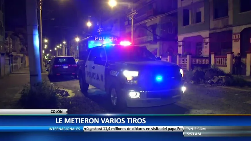 Asesinan a un hombre en Colón