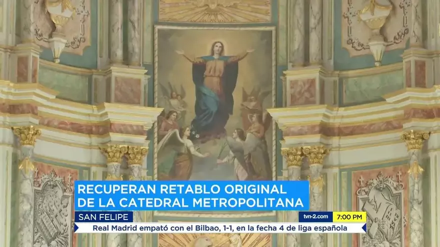 Descubren un mural de 250 años en la Catedral Metropolitano