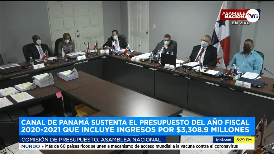 Canal de Panamá sustenta presupuesto 2021 en la Asamblea Nacional