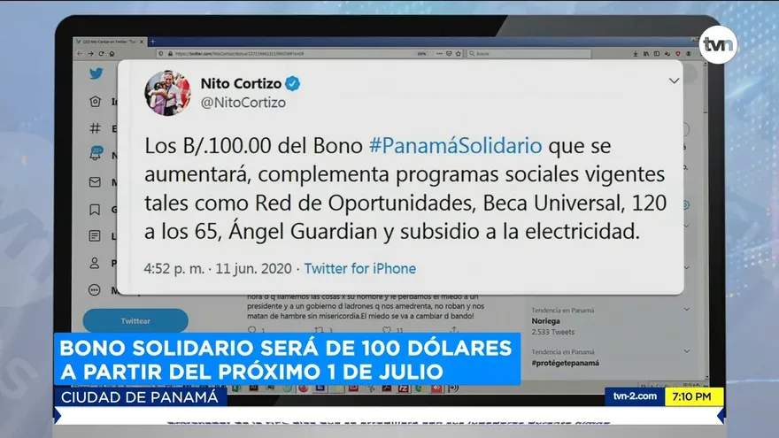 Solicitan un mayor incremento en el bono Panamá Solidario