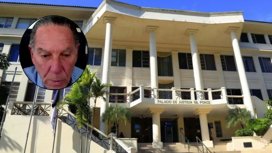 Aaron Mizrachi durante la conexión por zoom en el juicio Odebrecht en febrero pasado