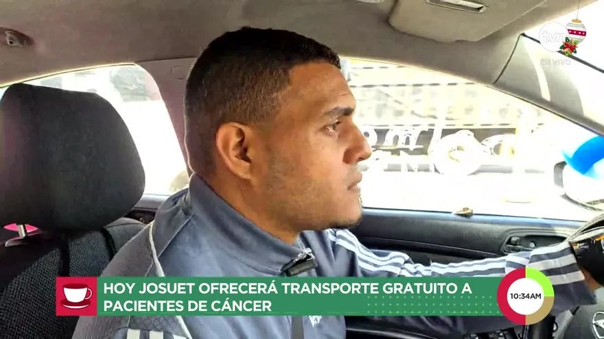 Hoy Josuet ofreció transporte gratuito a pacientes de cáncer