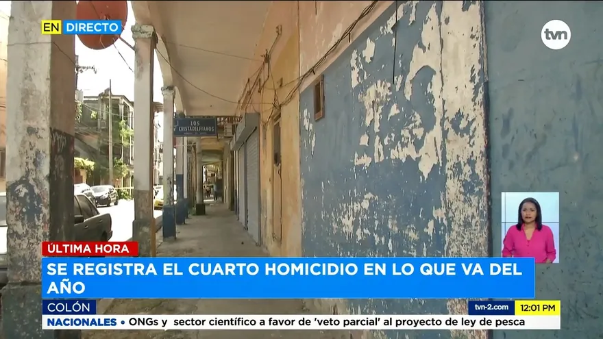 Se registra el cuarto homicidio en Colón