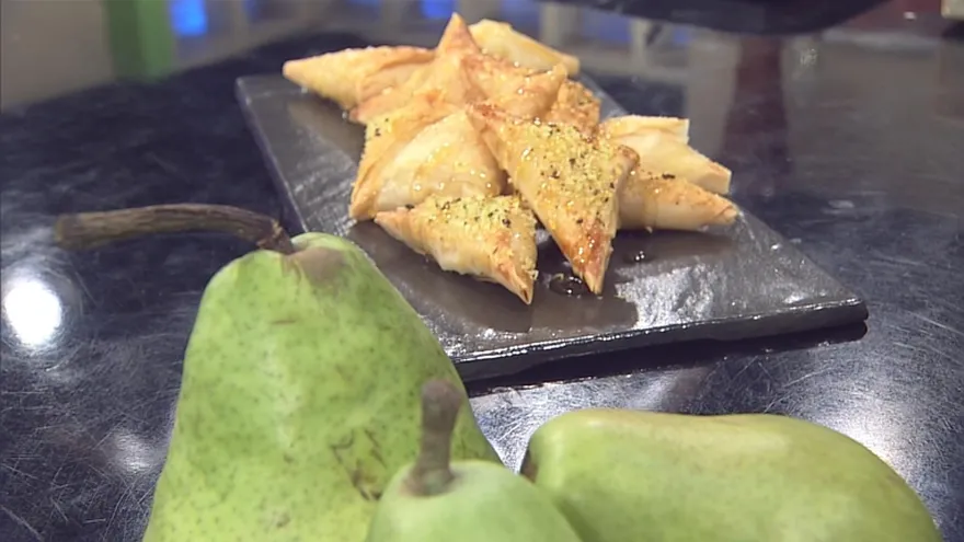 Receta - Empanaditas de Cheesecake de pera