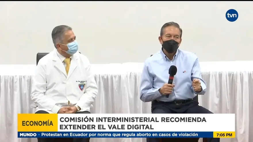 Presidente Cortizo tendrá la última palabra sobre extensión del vale digital