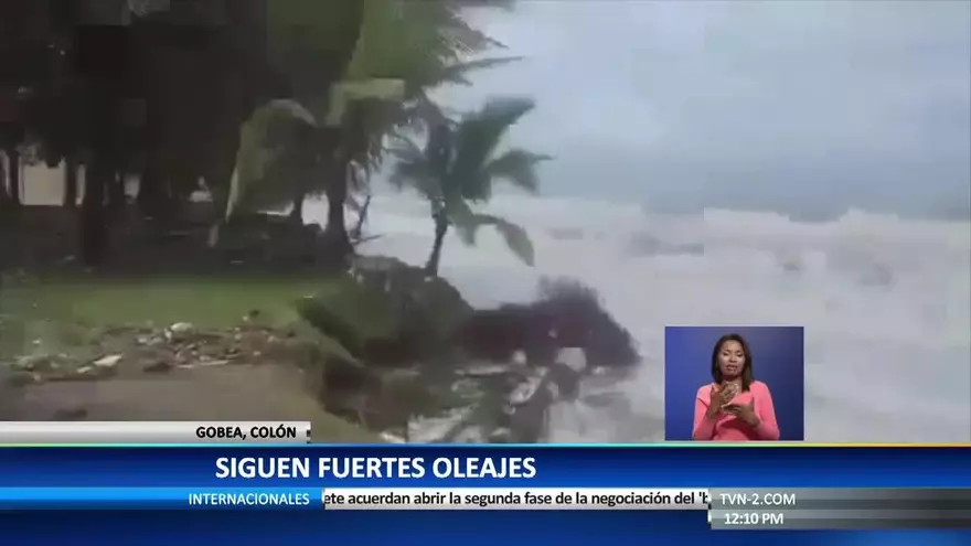 Oleajes afectan la Costa Debajo de Colón