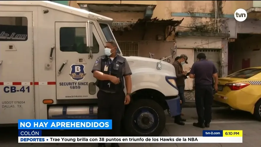 Intentan robar un camión de seguridad, hay un herido