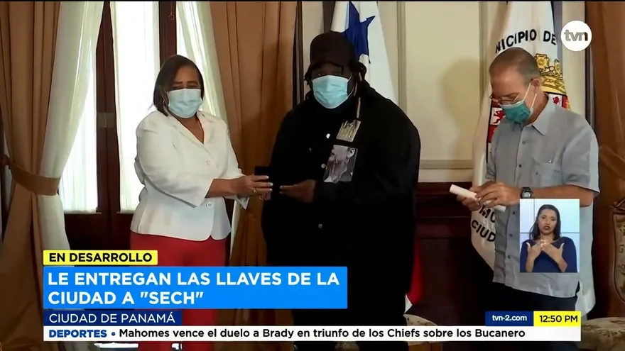 Sech recibe las Llaves de la ciudad de Panamá