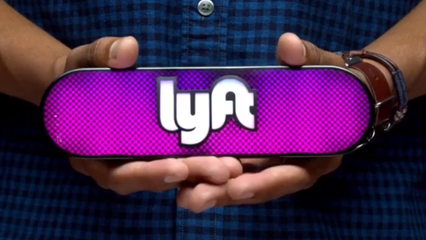 Logo de la compañía estadounidense Lyft.