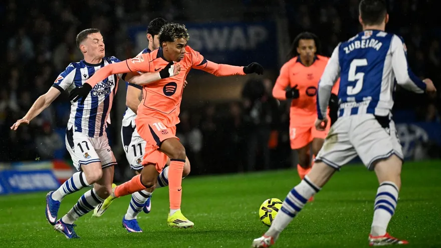 Barcelona y Real Sociedad en acción