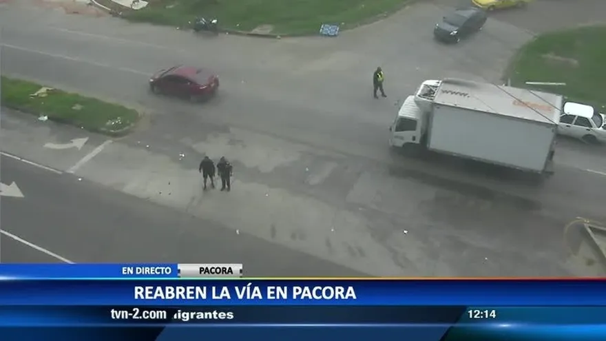 Residentes de Los Lotes de Pacora reabren la vía Interamericana