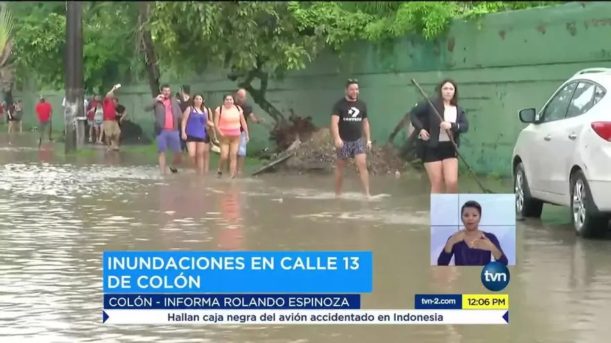 Lluvias causan inundaciones en Colón