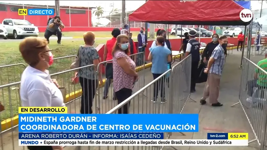 Segundo día de vacunación en el circuito 8-8