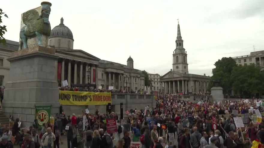 Nuevas protestas en Londres contra Trump, que las niega