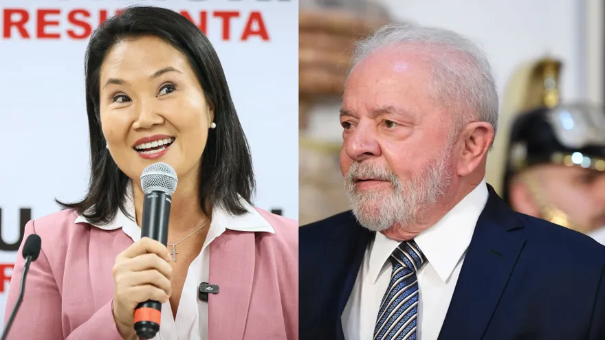 Keiko Fujimori, presidenta electa de Perú y Lula Da Silva, presidente de Brasil