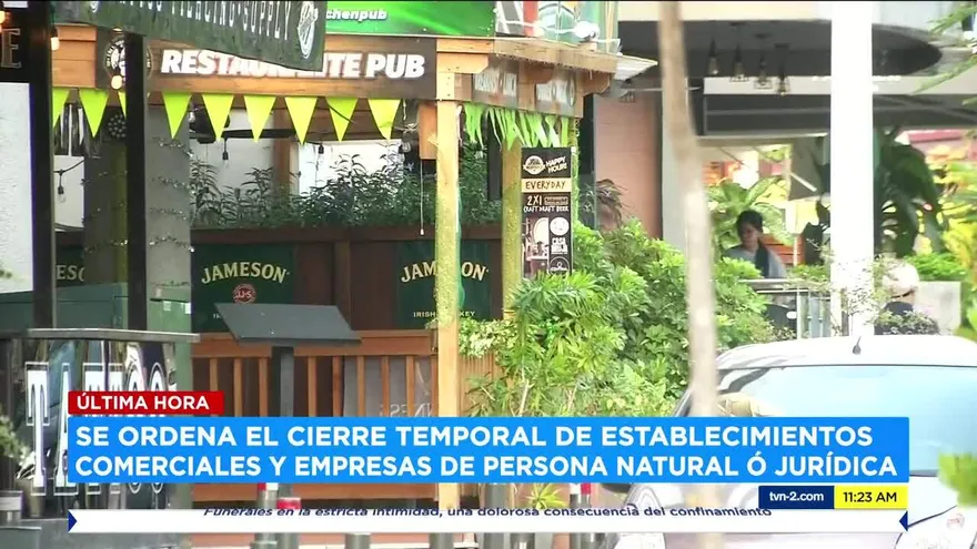 Ordenan cierre temporal de empresas y establecimientos comerciales