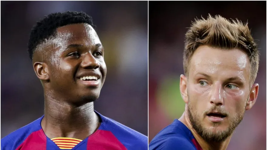 Con 16 años, Ansu Fati deja en el suelo y humilló a Rakitic