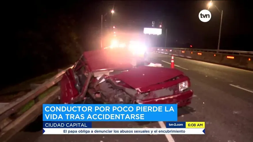 Conductor se salva de milagro en accidente de tránsito en el Corredor Sur