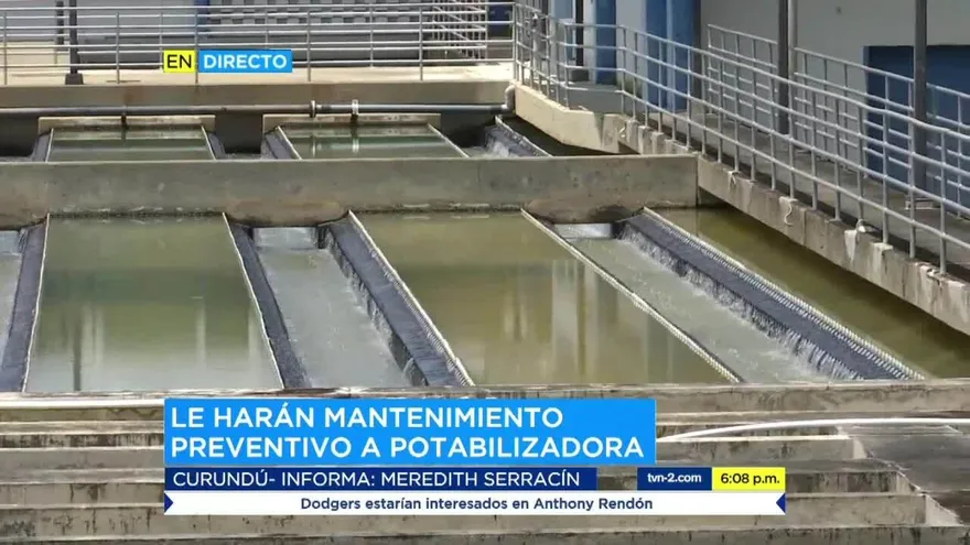 Por trabajos de mantenimiento, potabilizadora de Chilibre disminuirá producción el domingo