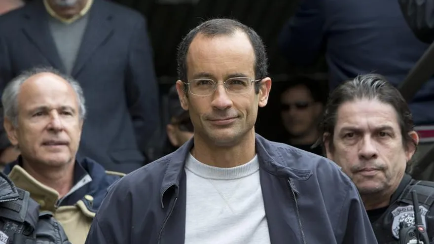 Fotografía de archivo de Marcelo Odebrecht (c) en el Instituto de Medicina Legal de Brasil en Curitiba (Brasil).