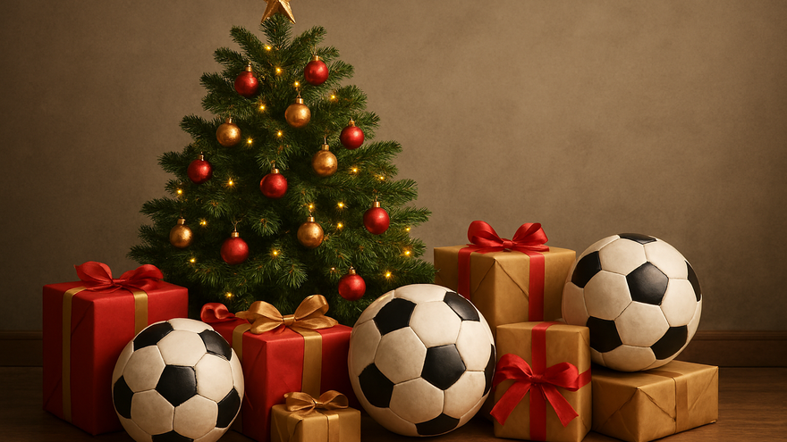 Imagen ilustrativa de Navidad y fútbol
