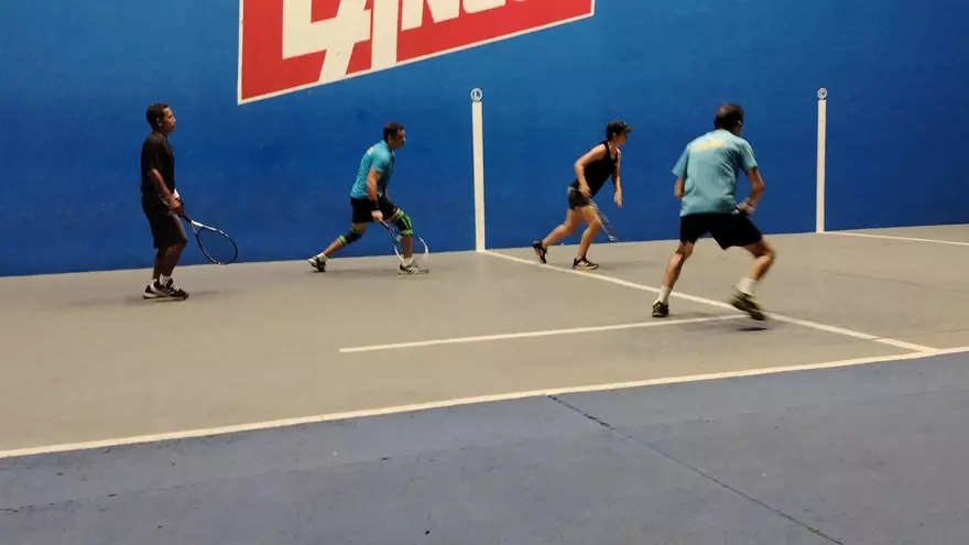 Acción del Abierto Nacional de Frontenis
