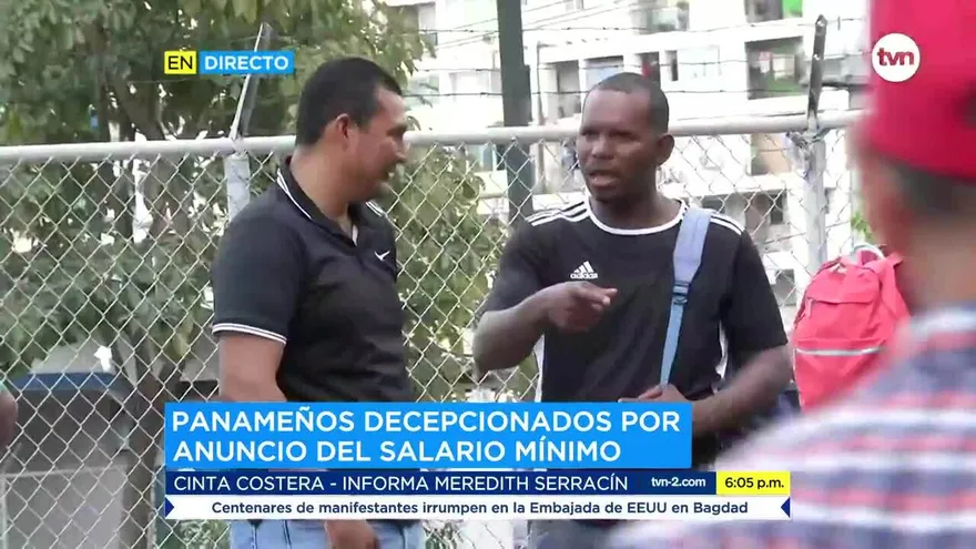 Panameños reaccionan tras anuncio del salario mínimo