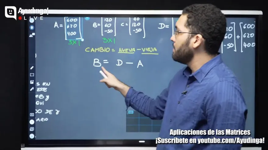 Ayudinga Matemáticas 11° Aplicaciones de las Matrices Ejemplos (Parte II) 5 de agosto de 2020