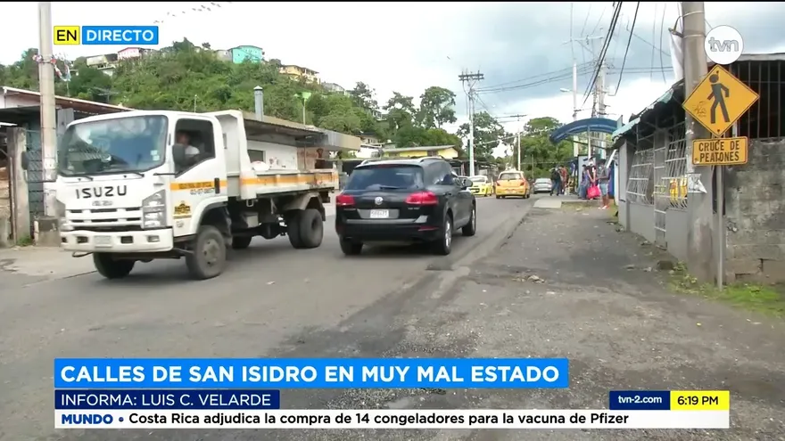 Residentes de San Isidro piden reparación de la vía