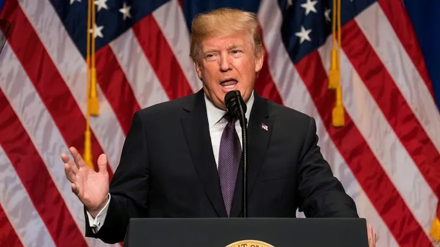 En la imagen, el presidente estadounidense, Donald J. Trump.